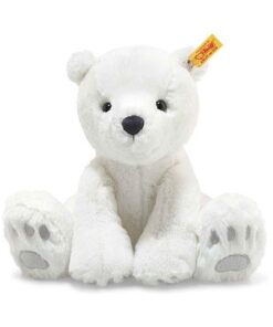 Steiff Kuscheltier Eisbär Lasse, Süßes Stofftier, Jungen, Mädchen & Babys ab 0 Monaten, Soft Cuddly Friends, Plüschtier 28 cm klein, 062636