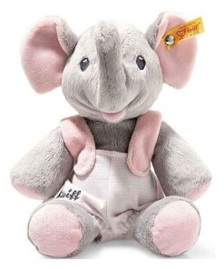Steiff Kuscheltier Elefant Trampili, Mädchen & Babys 24 cm, Hellbraun,rosa 241666