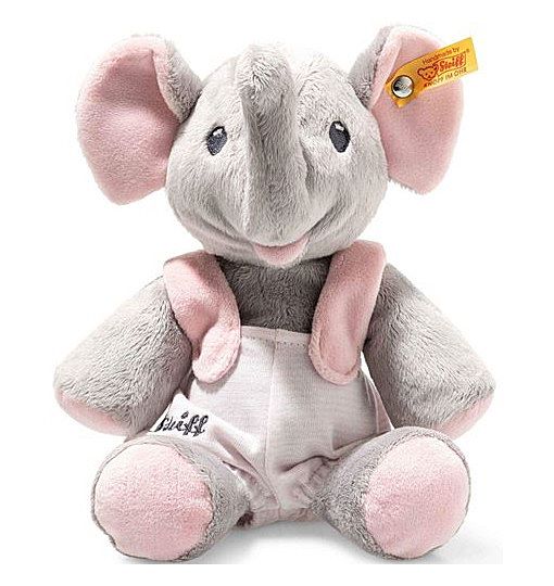 Steiff Kuscheltier Elefant Trampili, Mädchen & Babys 24 cm, Hellbraun,rosa 241666
