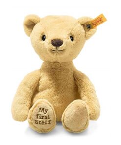 Steiff Kuscheltier My first Steiff Teddybär zur Geburt, Süßes Stofftier, Jungen, Mädchen & Babys ab 0 Monaten, Soft Cuddly Friends, 26 cm klein, 242038