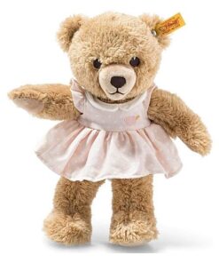 Steiff Kuscheltier Schlaf-gut-Bär, Süßes Stofftier, Jungen, Mädchen & Babys ab 0 Monaten, Plüschtier, Teddybär 25 cm klein, 239526