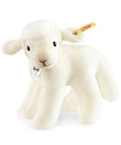 Steiff Linda Lamm - 16 cm - Kuscheltier für Kinder - kuschelig & waschbar - weiß - stehend (073397)