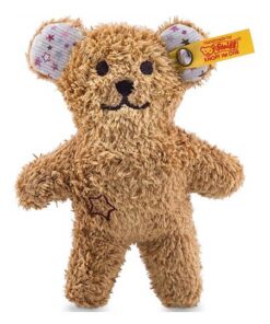 Steiff Mini Knister-Teddybär mit Rassel - 11 cm - Teddybär mit Rassel - Kuscheltier für Babys - weich & waschbar - braun 240669