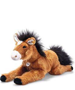 Steiff Molly Schlenker Pferd - 45 cm rotbraun liegend, Glazed Ginger, 067426