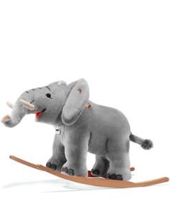 Steiff Schaukeltier Elefant Trampili, 70 cm, Hellgrau, 048944
