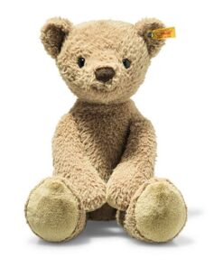 Steiff Soft Cuddly Friends Tommy Teddybär-40 cm-Kuscheltier für Kinder – kuschelig & weich-waschbar – Caramel 113659