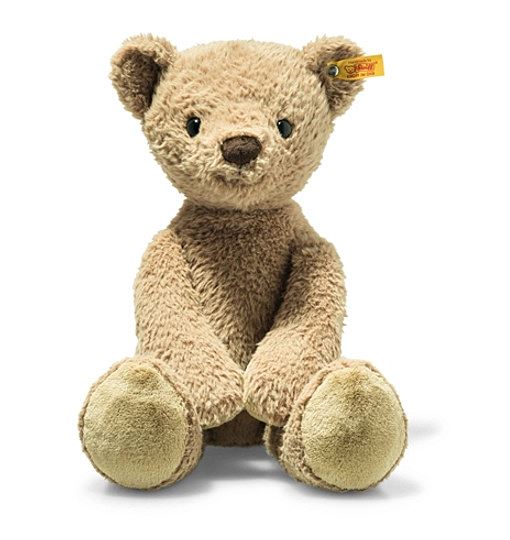 Steiff Soft Cuddly Friends Tommy Teddybär-40 cm-Kuscheltier für Kinder – kuschelig & weich-waschbar – Caramel 113659