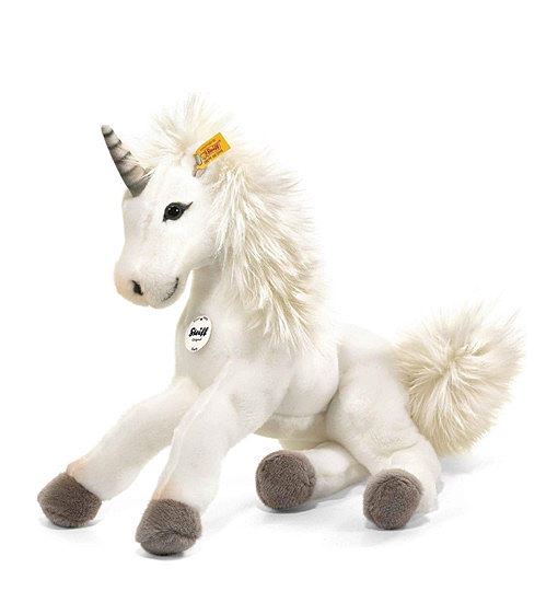 Steiff Starly Einhorn - 35 cm - Schlenkertier Unicorn weiß 015045