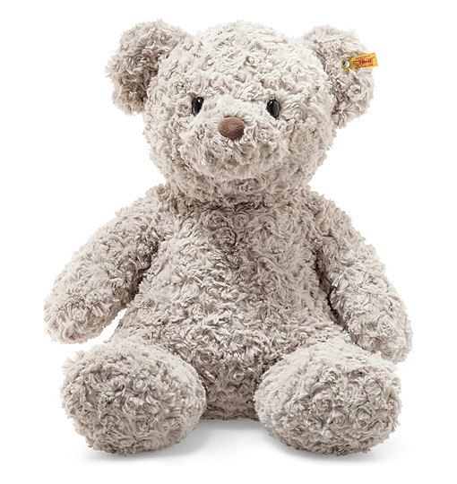 Steiff Teddybär Honey - 48 cm - Teddy Kuscheltier für Kinder - Soft Cuddly Friends - beweglich & waschbar - grau 113482