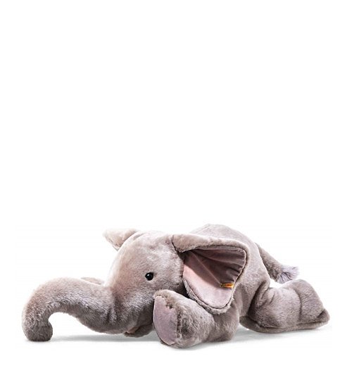 Steiff Trampili Elefant - 85 cm - Plüschelefant liegend - Kuscheltier für Kinder - weich & waschbar - grau 064890