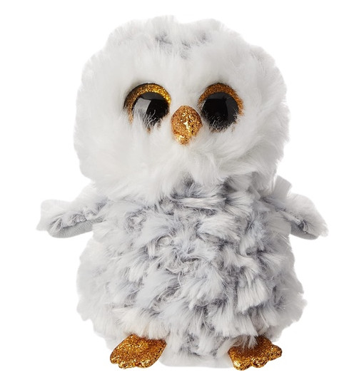 TY Beanie Boos Eule Owlette grauweiß 15 cm ‎37201