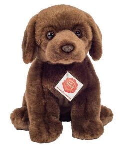 Teddy Hermann 91958 Hund Labrador sitzend Dunkelbraun 25 cm