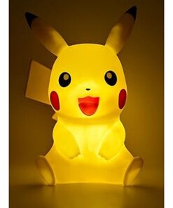 Teknofun - Pokémon Lichtfigur - Pikachu - 40 cm - Kabellos - Dekorieren und Beleuchten - 2 Beleuchtungsmodi - Mit Fernbedienung - 3xAAA Batterien Nicht Enthalten - Gelb