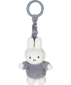 Tiamo Aufziehtier Miffy Hase Spielzeug für Babyschale/Kinderwagen Fluffy blau