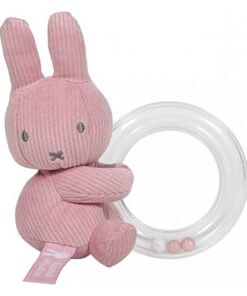 Tiamo Ringrassel Miffy Hase Cord rosa