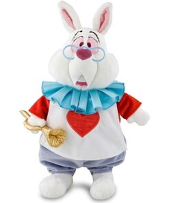 Weißes Kaninchen Kuscheltier Aus Alice im Wunderland Offizieller Disney Store 21 cm