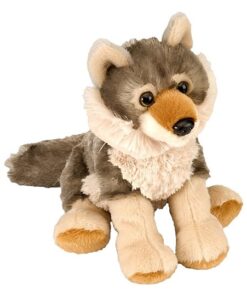 Wild Republic 10842 10852 Plüsch Wolf, Cuddlekins Kuscheltier, Plüschtier, 20 cm