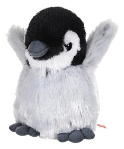 Wild Republic 10844 - Plüsch-Pinguin, grau,weiß 18 cm