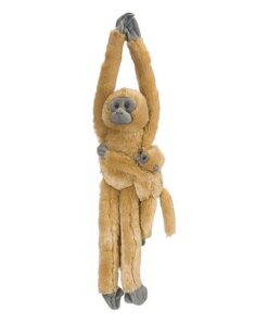 Wild Republic 14479 15262 - Plüschtier - Hanging Monkey - Langur, Mama mit Baby, 51 cm
