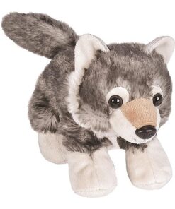 Wild Republic 14911 Republic Hug'ems Plüschtier, Kuscheltier, Wolf 18cm