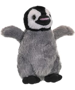 Wild Republic 22477 Cuddlekins, Verspielter Pinguin, grau,weiß 30 cm
