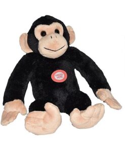 Wild Republic Wild Calls Schimpanse, Elektronisches Kuscheltier, , Stofftier mit Funktion, Mädchen-Geschenke, Authentische Tiergeräusche für Kinder, 20 cm
