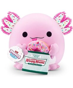 Zuru Snackles Kuscheltier Abbie der Axolotl mit einem Krispy Kreme Doghnut 20 cm