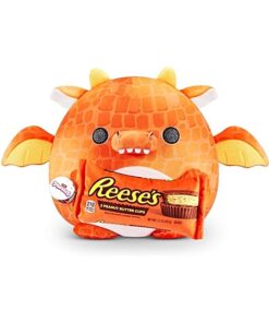 Zuru Snackles Kuscheltier Felix der Drache mit Reeses Erdnussbutter Riegel 35 cm