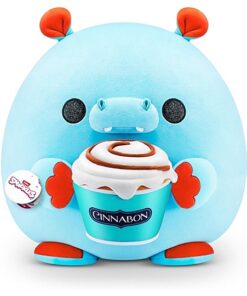 Zuru Snackles Kuscheltier Hugh das Nilpferd mit Zimtschnecke 35 cm