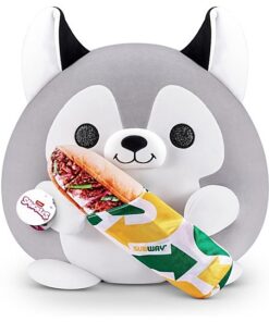 Zuru Snackles Kuscheltier Nigel der Husky mit Subway 35 cm