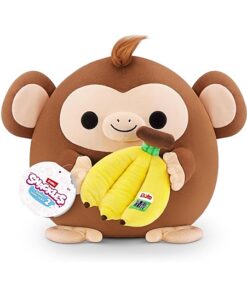 Zuru Snackles Kuscheltier Riko der Affe mit Dole Bananen 40 cm