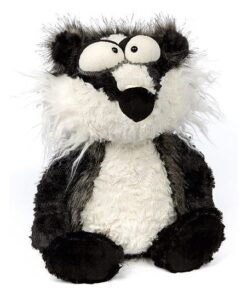 sigikid 39742 Dachs Dix DAX, BeastsTown Weiß Schwarz Grau Dachs, 33x17x7cm