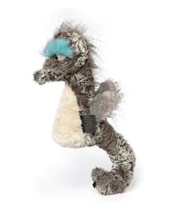 sigikid 39888 Plüschtier Critical CRIS, BeastsTown, grau weiß blau Seepferdchen 47cm