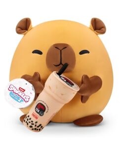 Snackles 77605D, Capybara (Kung Fu, Bubble Tea), Shiba Inu, Series 2, großes Plüschspielzeug, Small (20 cm)